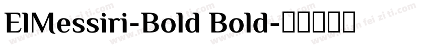 ElMessiri-Bold Bold字体转换